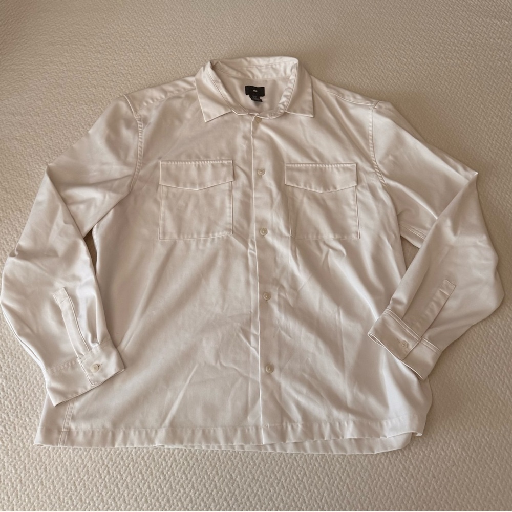 H&M Cream Button-Up Shirt
